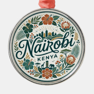 Nairobi Kenia Ornament Aus Metall
