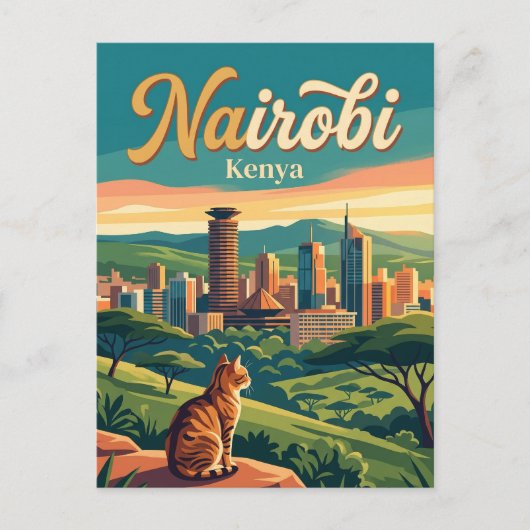 Nairobi Kenia Postkarte (Vorderseite)