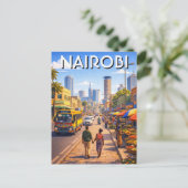Nairobi Kenia Postkarte (Stehend Vorderseite)