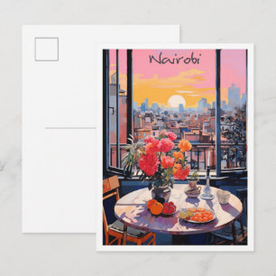 Nairobi Kenia Reise Ästhetik Postkarte