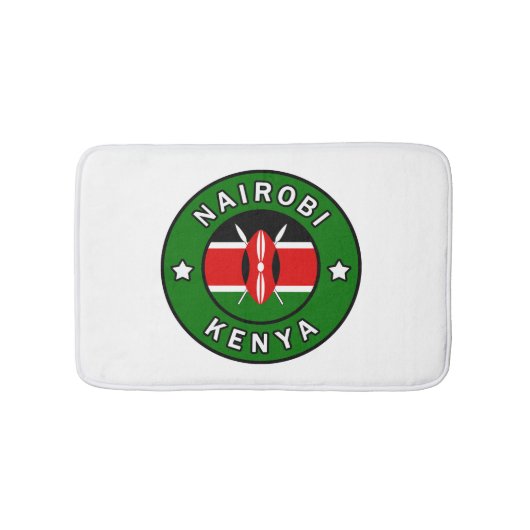 Nairobi Kenya Badematte (Vorderseite)