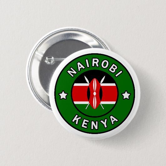 Nairobi Kenya Button (Vorne & Hinten)