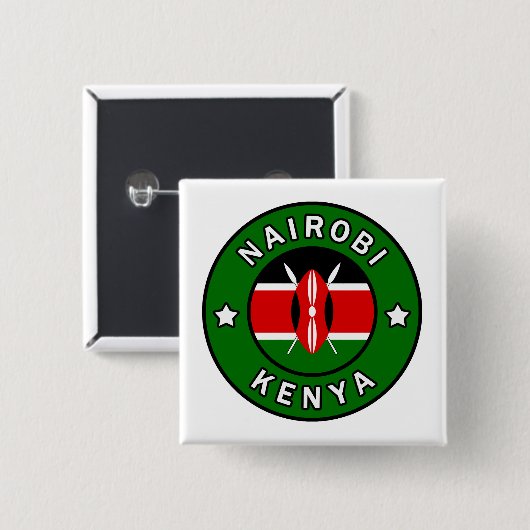 Nairobi Kenya Button (Vorne & Hinten)