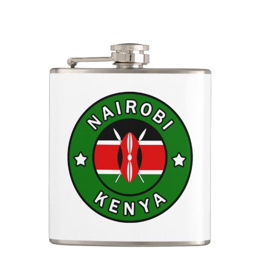 Nairobi Kenya Flachmann (Vorderseite)