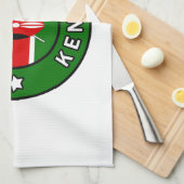 Nairobi Kenya Geschirrtuch (Viertel Falte)