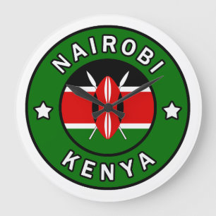 Nairobi Kenya Große Wanduhr