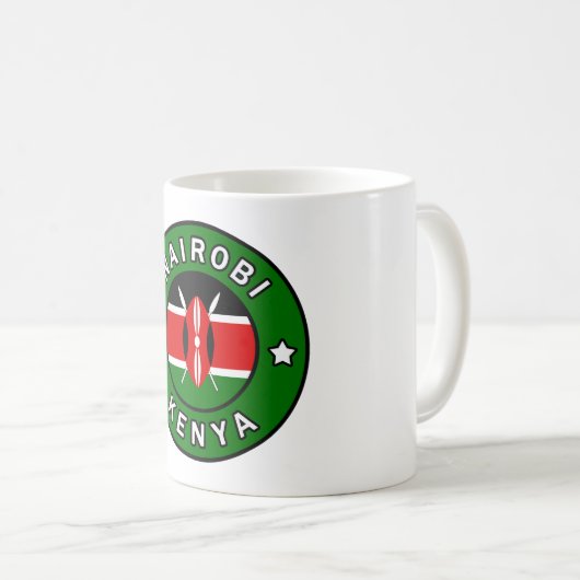 Nairobi Kenya Kaffeetasse (VorderseiteRechts)
