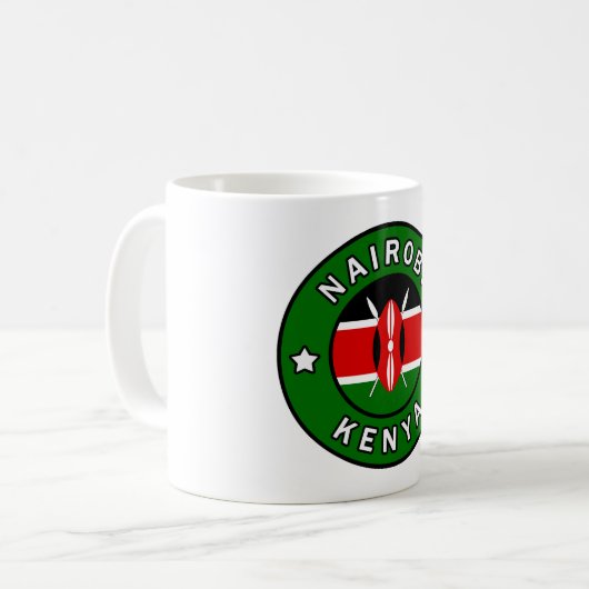 Nairobi Kenya Kaffeetasse (Vorderseite Links)