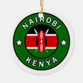 Nairobi Kenya Keramik Ornament (Vorne)