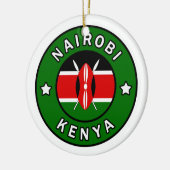 Nairobi Kenya Keramik Ornament (Links)