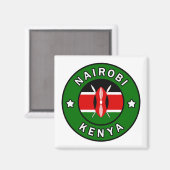 Nairobi Kenya Magnet (Vorderseite/Rückseite)