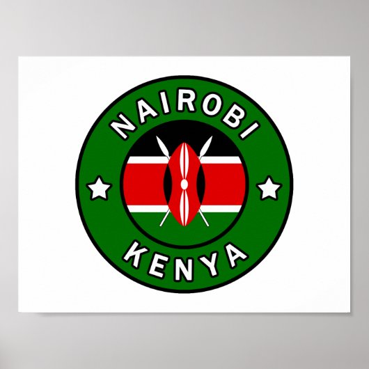 Nairobi Kenya Poster (Vorne)