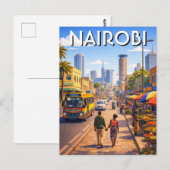 Nairobi Kenya Postkarte (Vorne/Hinten)