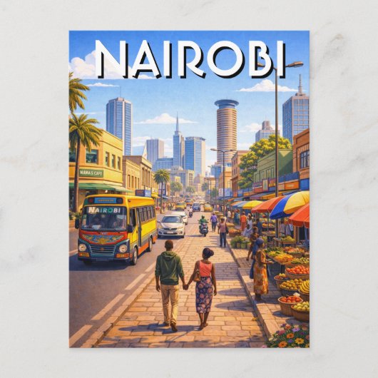 Nairobi Kenya Postkarte (Vorderseite)