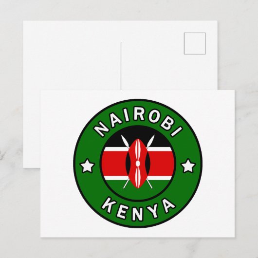 Nairobi Kenya Postkarte (Vorne/Hinten)