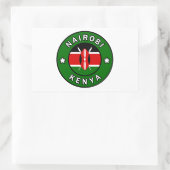 Nairobi Kenya Rechteckiger Aufkleber (Tasche)
