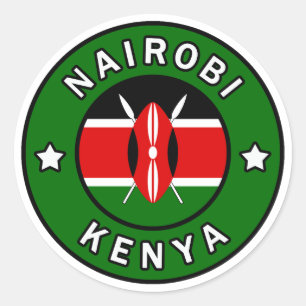 Nairobi Kenya Runder Aufkleber