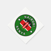 Nairobi Kenya Serviette (Ecke)
