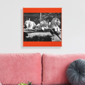 Nairobi Lions - B&W Leinwanddruck (Insitu (Wohnzimmer))