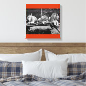 Nairobi Lions - B&W Leinwanddruck (Insitu (Schlafzimmer))