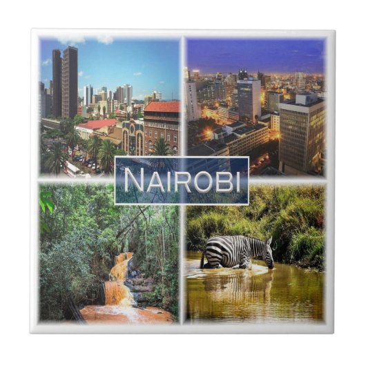 NAIROBI, Mosaik, Kenia, Afrika, Fliese (Vorderseite)