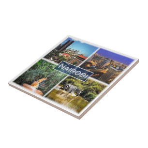 NAIROBI, Mosaik, Kenia, Afrika, Fliese