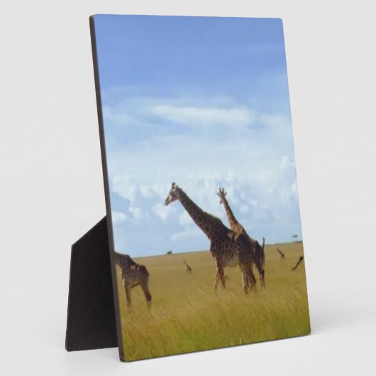 Nairobi Nationalpark Giraffe Design Fotoplatte (Seite)