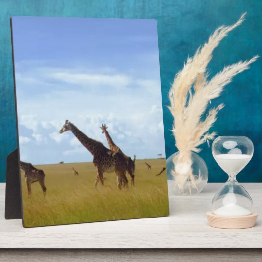 Nairobi Nationalpark Giraffe Design Fotoplatte (Seite)