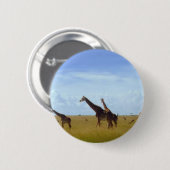 Nairobi-Nationalpark Giraffen Button (Vorne & Hinten)