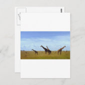 Nairobi-Nationalpark Giraffen Postkarte (Vorne/Hinten)