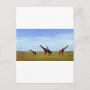 Nairobi-Nationalpark Giraffen Postkarte