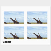 Nairobi-Nationalpark Giraffen Rechteckiger Aufkleber (Blatt)