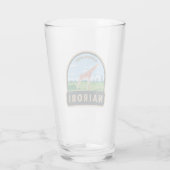 Nairobi Nationalpark Giraffi Wandern Vintag Glas (Rückseite)