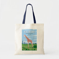 Nairobi Nationalpark Giraffi Wandern Vintag