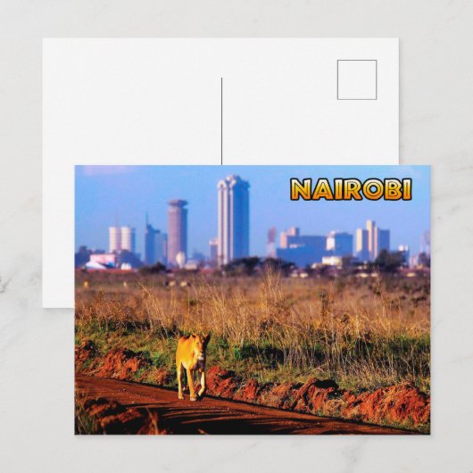 Nairobi Postcard Postkarte (Vorne/Hinten)