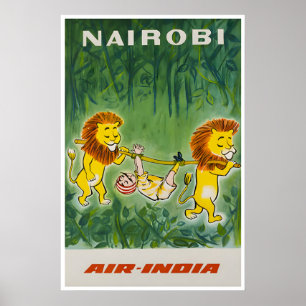 Nairobi Reise Kunst Kenia Druck Afrikanisches Post Poster