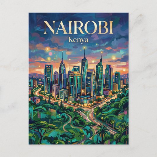 Nairobi Upper Hill Kenia Postkarte (Vorderseite)
