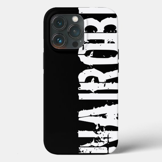 Nairobi - Urban Style, Black and White iPhone Case (Rückseite)