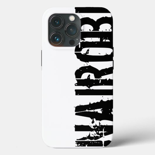 Nairobi - Urban Style, Black and White iPhone Case (Rückseite)