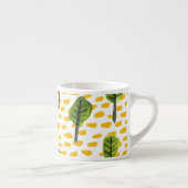 Naive Green Black Tree Muster Espressotasse (Rechts)