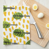 Naive Green Black Tree Muster Geschirrtuch (Viertel Falte)