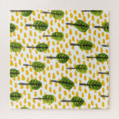 Naive Green Black Tree Muster Puzzle (Horizontal)