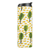 Naive Green Black Tree Muster Thermosbecher (Nach links gedreht)