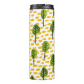 Naive Green Black Tree Muster Thermosbecher (Rückseite)