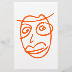 Naive künstlerische Darstellung Briefpapier