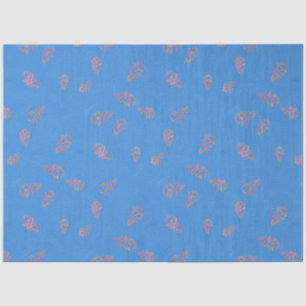 Naive Painted Autumn Sky Seidenpapier