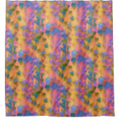 Naive Painted Foliar Summer Duschvorhang (Vorderseite)