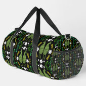 Naïve Rustic Nature Bird Folk Art Duffle Bag (Rechte Ecke)