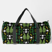 Naïve Rustic Nature Bird Folk Art Duffle Bag (Rückseite)