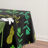 Naïve Rustic Nature Bird Folk Art Tischdecke (Beispiel)